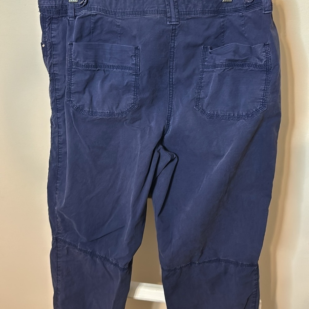 Chico’s Cotton and Spandex Casual Navy Pants Size 2 (Large-12) with Four Pockets - Picture 12 of 17
